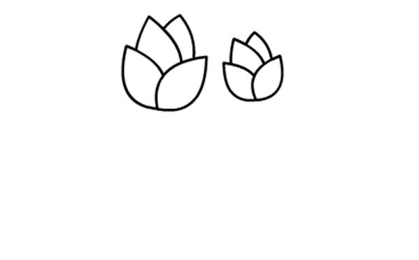 儿童简笔画小红花的画法图解教程