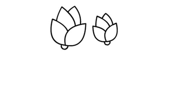 儿童简笔画小红花的画法图解教程