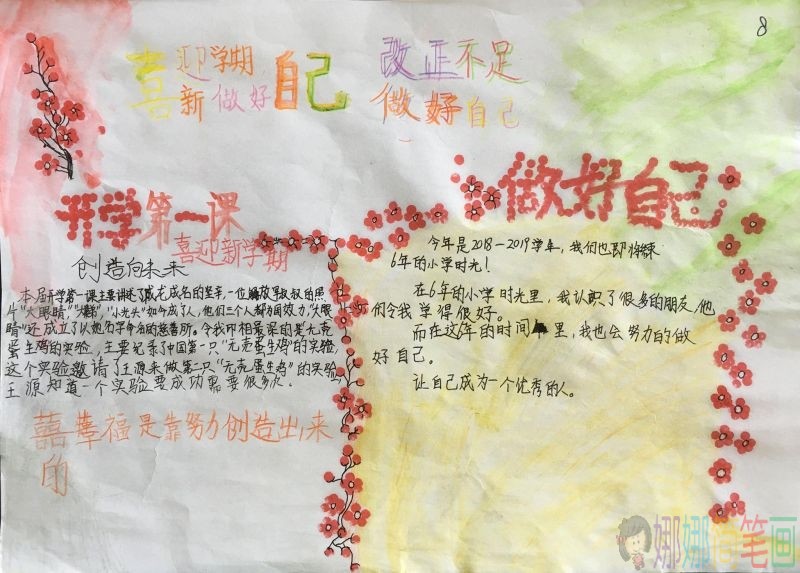 告别小学时代，迎接中学第一课手抄报