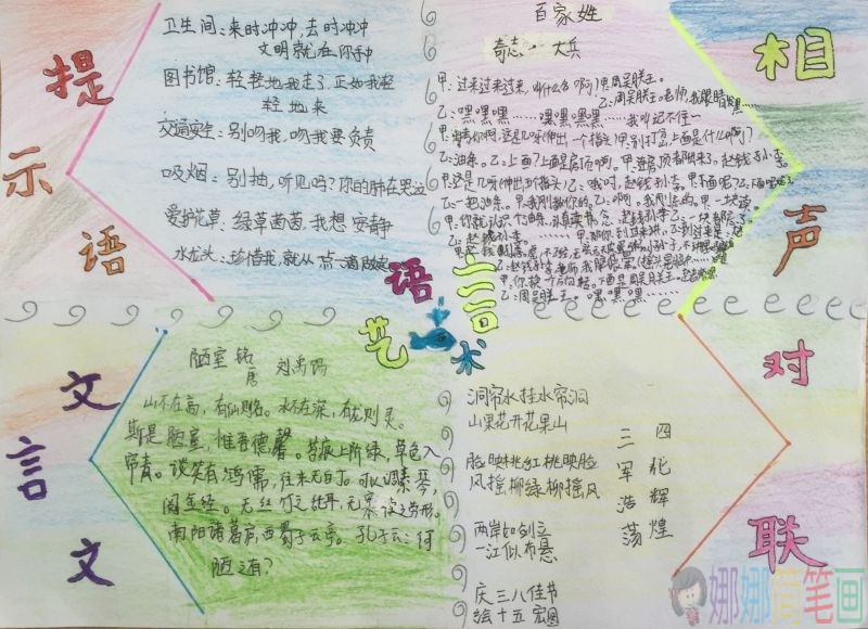 语言的博大精神手抄报图片大全/儿童简笔画 语言的博大精神手抄报图片大全