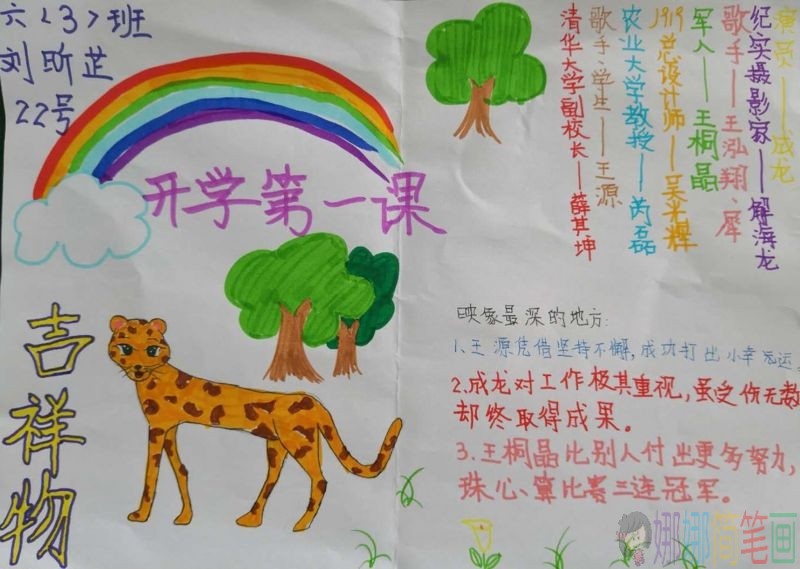 告别小学时代，迎接中学第一课手抄报