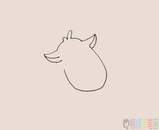 驯鹿简笔画图片大全,圣诞驯鹿简笔画步骤