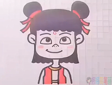 哪吒怎么画，画一幅哪吒简笔画的画法步骤
