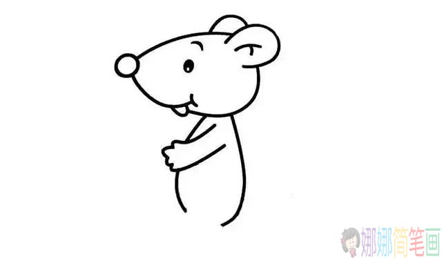 简单几步学画小老鼠，儿童简笔画画法步骤
