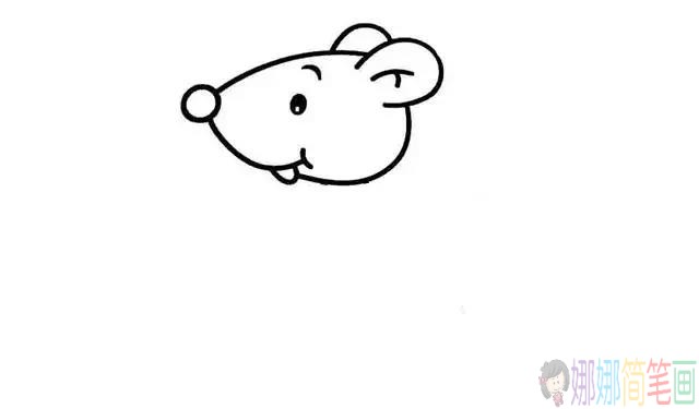 简单几步学画小老鼠，儿童简笔画画法步骤