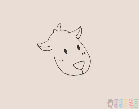 驯鹿简笔画图片大全,圣诞驯鹿简笔画步骤