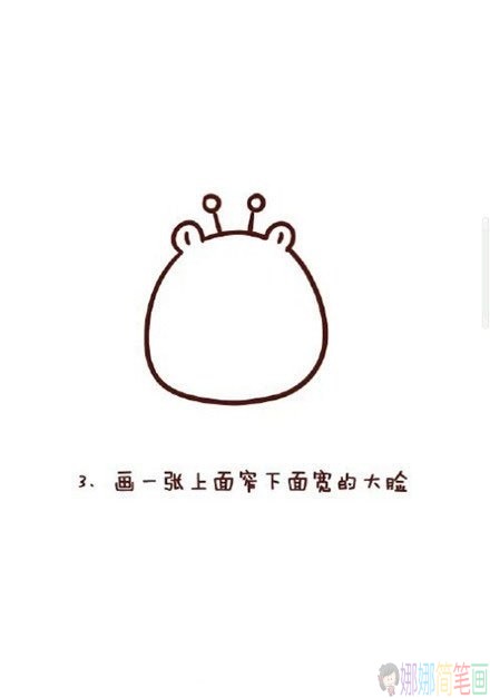 超可爱的长颈鹿简笔画步骤教程