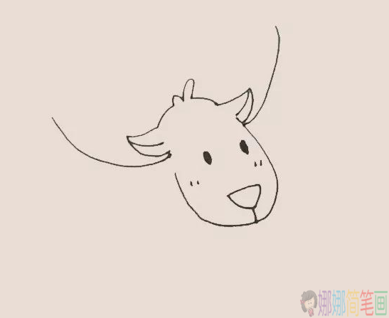 驯鹿简笔画图片大全,圣诞驯鹿简笔画步骤