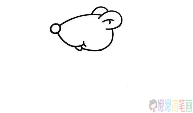 简单几步学画小老鼠，儿童简笔画画法步骤