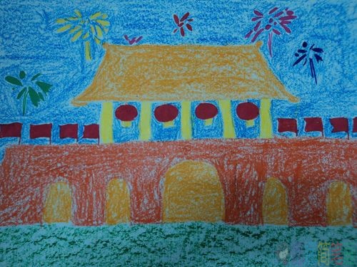 小学生国庆节画画图片大全,附国庆作文参考