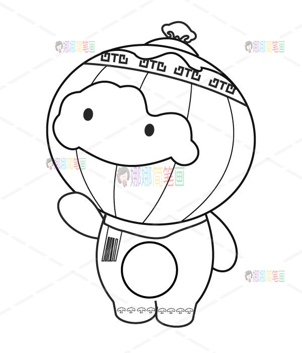 冬奥会吉祥物怎么画/2022冬奥会儿童简笔画 冬奥会吉祥物怎么画,2022冬奥会儿童简笔画