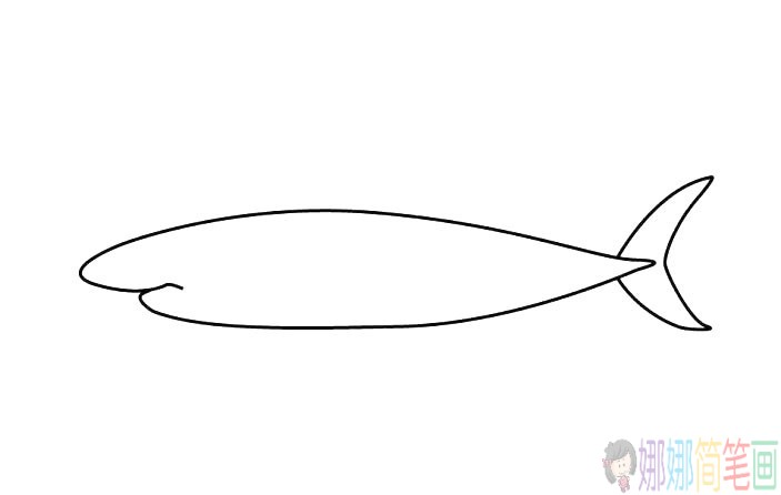 大白鲨简笔画怎么画