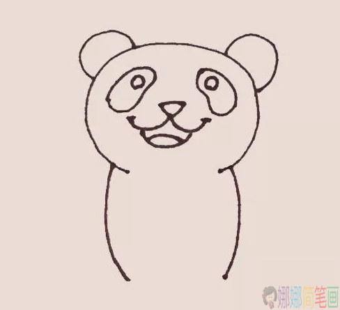 大熊猫简笔画图片彩色