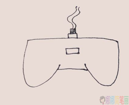 游戏手柄简笔画步骤