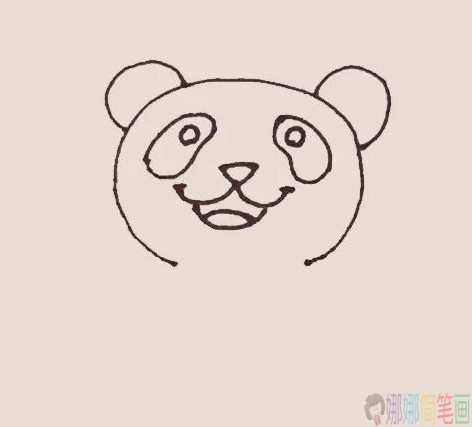 大熊猫简笔画图片彩色