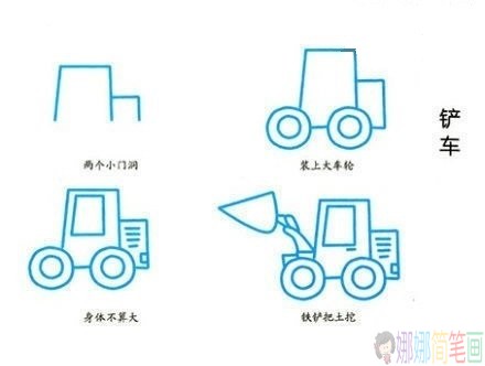 教孩子简笔画各种汽车