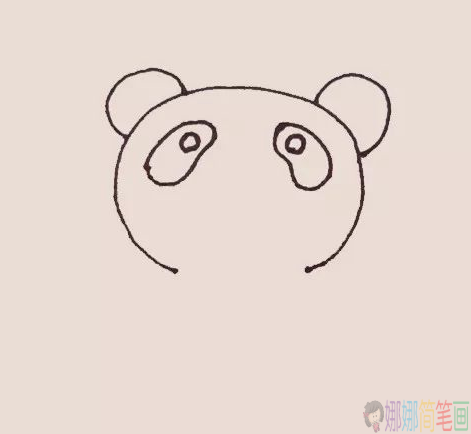 大熊猫简笔画图片彩色