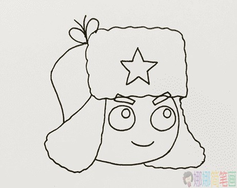 雷锋简笔画,学雷锋简笔画