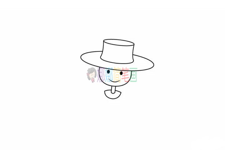 稻草人儿童简笔画
