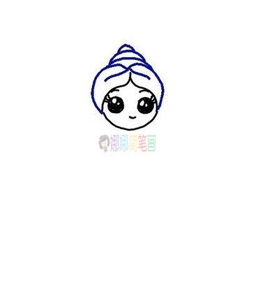 贝尔公主简笔画简单又漂亮，手把手教会你！