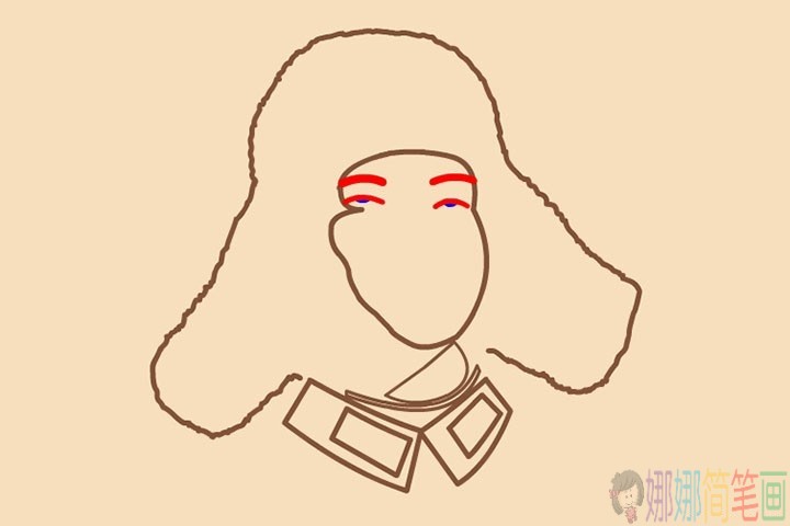 雷锋简笔画头像步骤