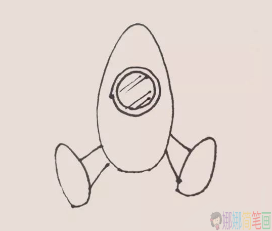 宇宙飞船简笔画,火箭简笔画