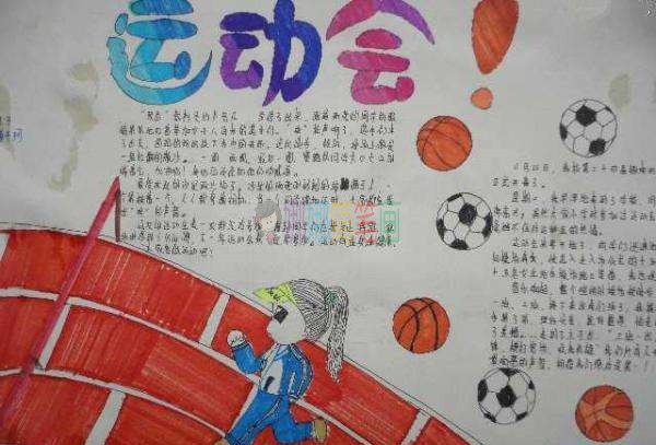 运动会手抄报图片大全