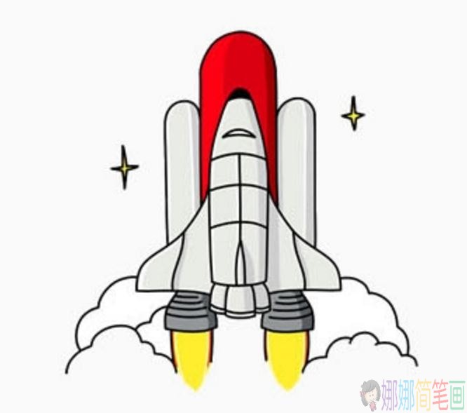 宇宙飞船简笔画,宇宙飞船简笔画儿童画