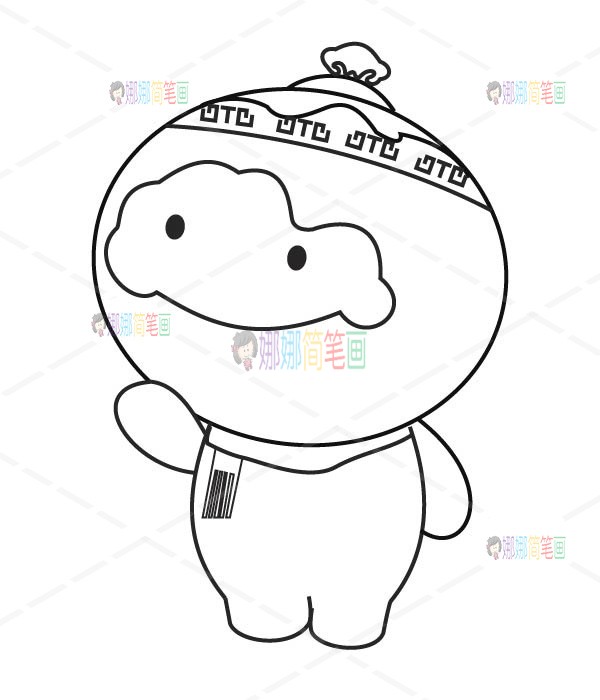 冬奥会吉祥物怎么画/2022冬奥会儿童简笔画 冬奥会吉祥物怎么画,2022冬奥会儿童简笔画