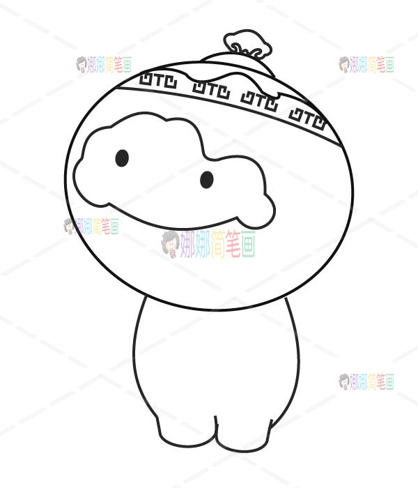 冬奥会吉祥物怎么画/2022冬奥会儿童简笔画 冬奥会吉祥物怎么画,2022冬奥会儿童简笔画