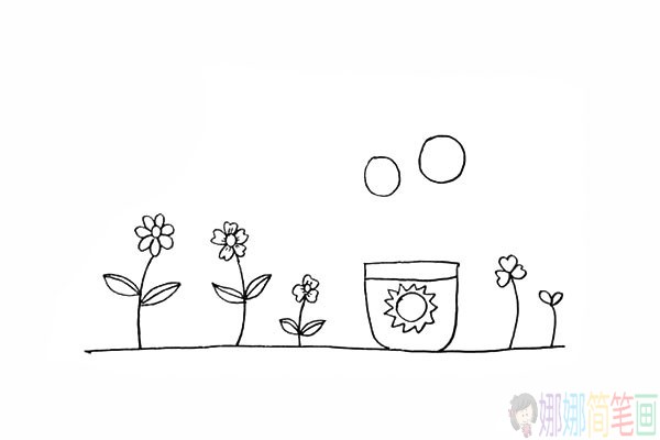 好看的向日葵的简笔画,向日癸的画法