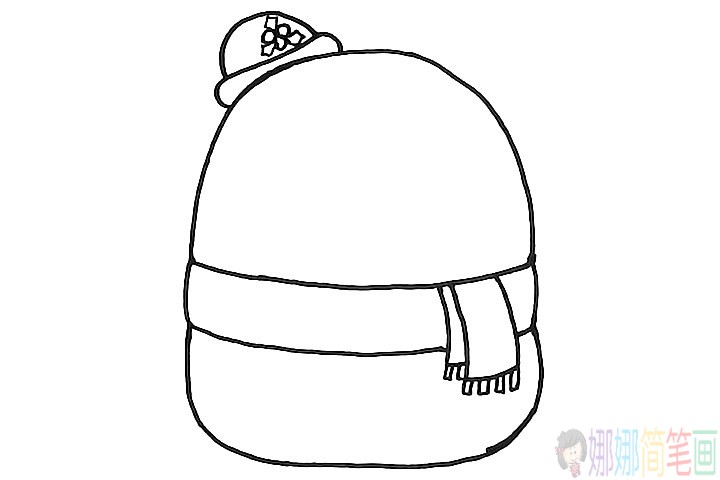 雪人儿童画,雪人儿童简笔画