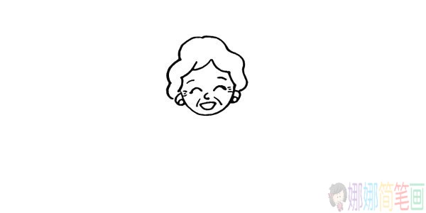 老奶奶的画法,老奶奶儿童简笔画