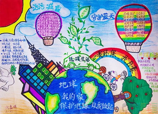 保护环境儿童手抄报