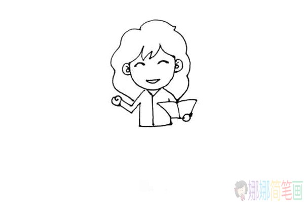 儿童画老师怎么画,老师简笔画教学步骤