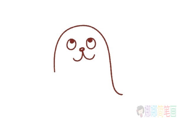 海狮儿童简笔画图片,海狮怎么画