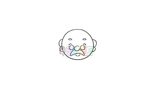 老爷爷怎么画,老爷爷儿童简笔画