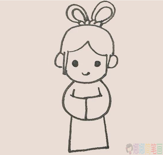 牛郎织女怎么画,织女简笔画教程