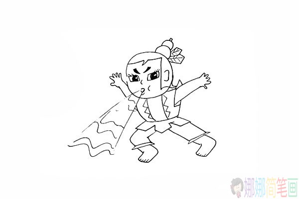 葫芦娃怎么画,葫芦娃简笔画步骤