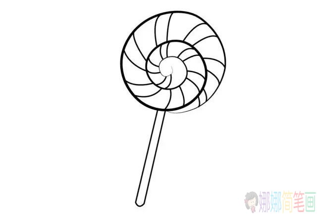 棒棒糖儿童简笔画