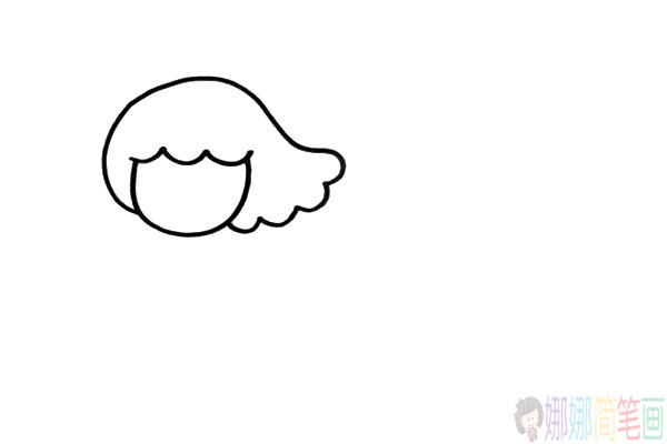 简单可爱的小女孩简笔画步骤