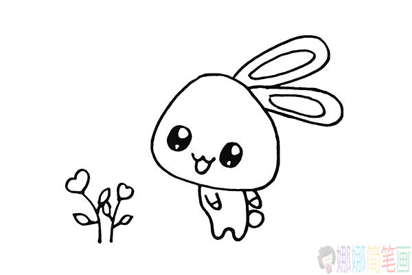 小白兔怎么画,小白兔简笔画教程