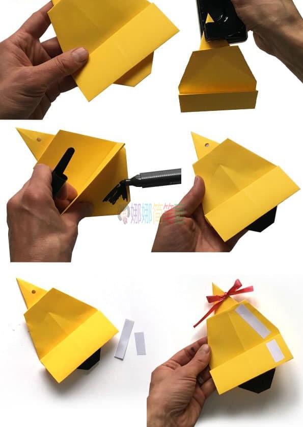 圣诞节铃铛手工折纸