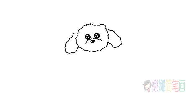 可爱的小狗怎么画,泰迪犬儿童简笔画