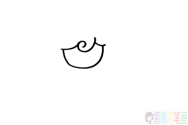 打伞的小女孩简笔画