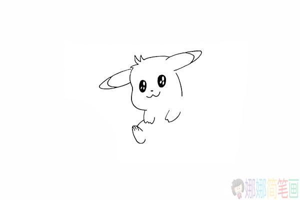 怎么画皮卡丘,皮卡丘简笔画步骤