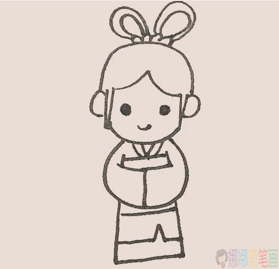 牛郎织女怎么画,织女简笔画教程
