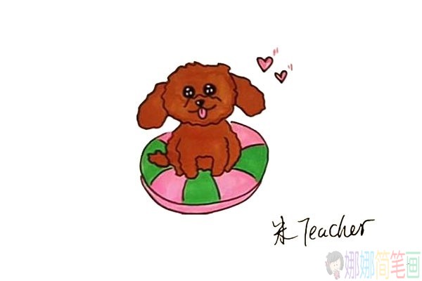 可爱的小狗怎么画,泰迪犬儿童简笔画