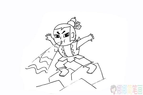 葫芦娃怎么画,葫芦娃简笔画步骤