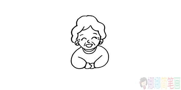 老奶奶的画法,老奶奶儿童简笔画